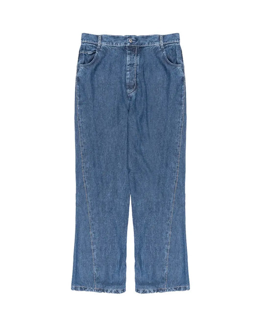 Bottega Veneta contrast-stitching fluid denim pants Bottega Veneta