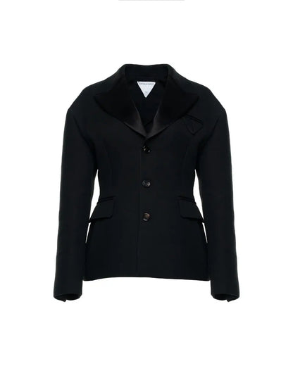 Bottega Veneta hourglass single-breasted blazer jacket Bottega Veneta