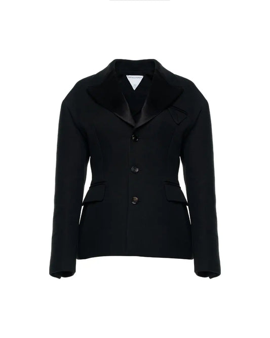 Bottega Veneta hourglass single-breasted blazer jacket Bottega Veneta
