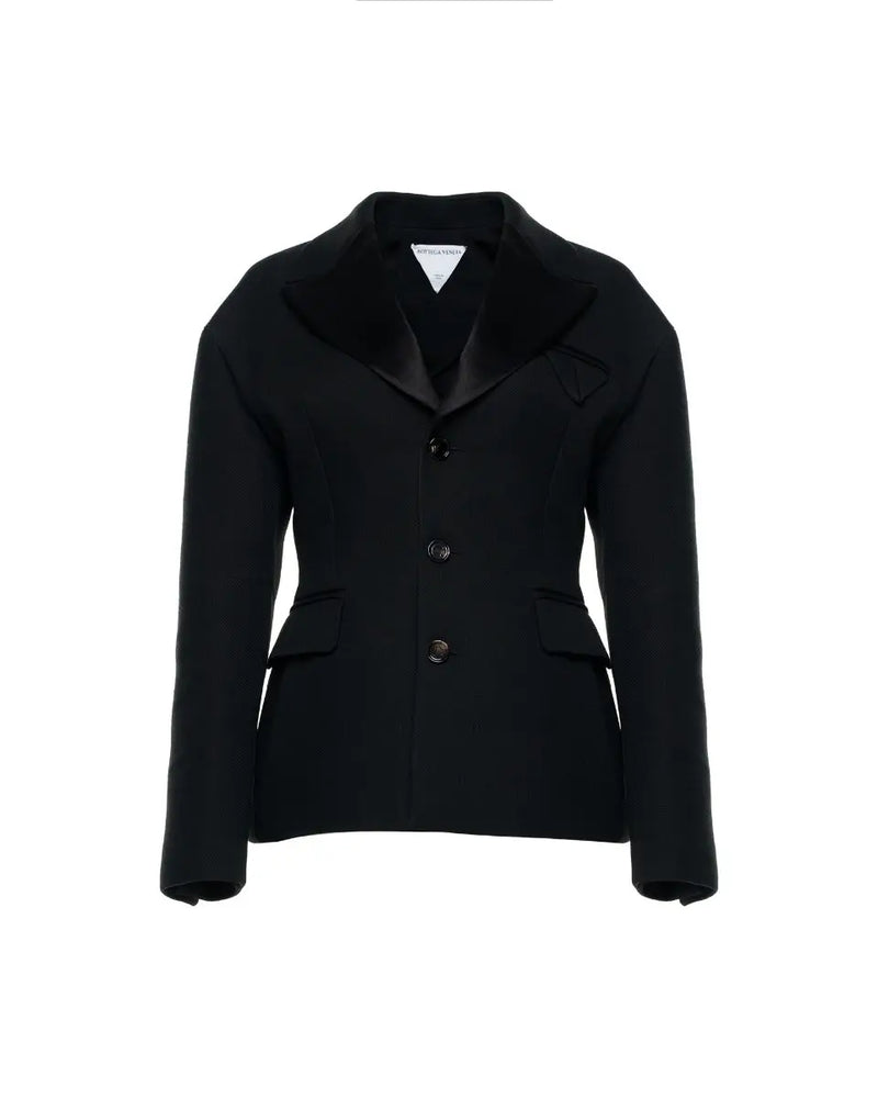 Bottega Veneta hourglass single-breasted blazer jacket Bottega Veneta