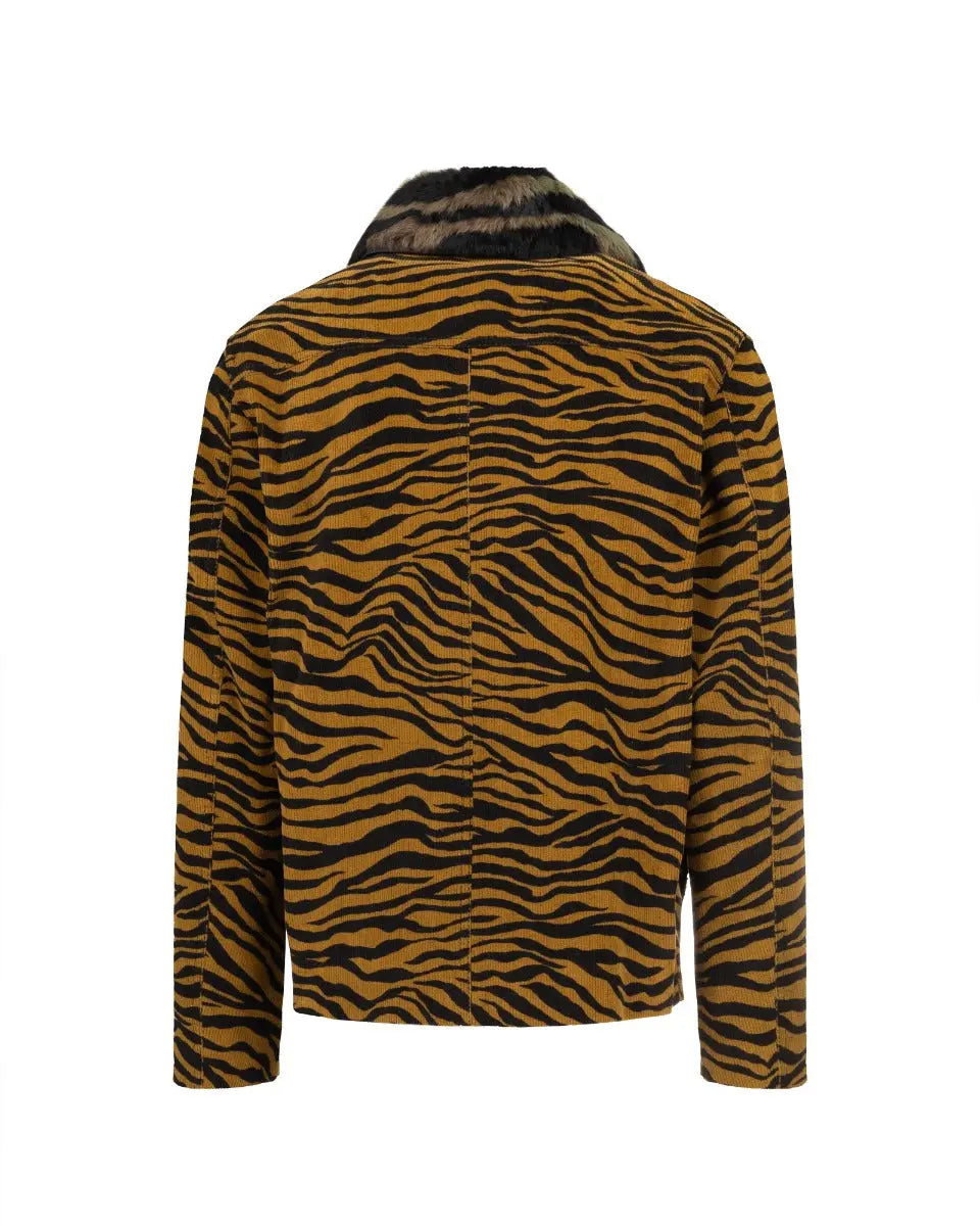 Bottega Veneta lamb shearing zebra pattern jacket