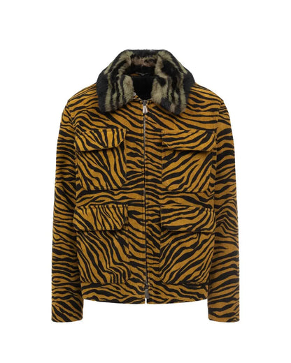 Bottega Veneta lamb shearing zebra pattern jacket Bottega Veneta