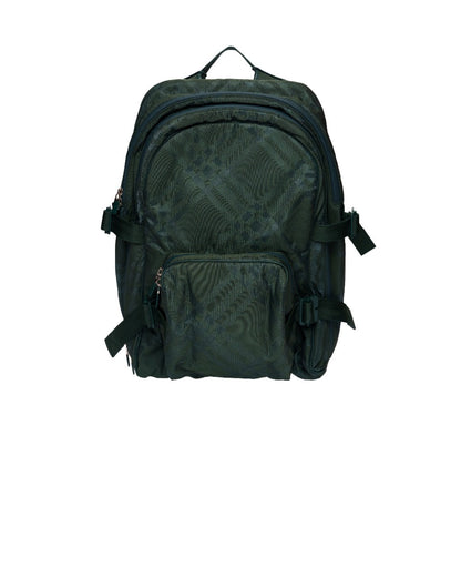 Burbbery Vine Green nylon-blend checked backpack Burberry