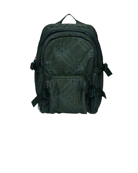 Burbbery Vine Green nylon-blend checked backpack Burberry