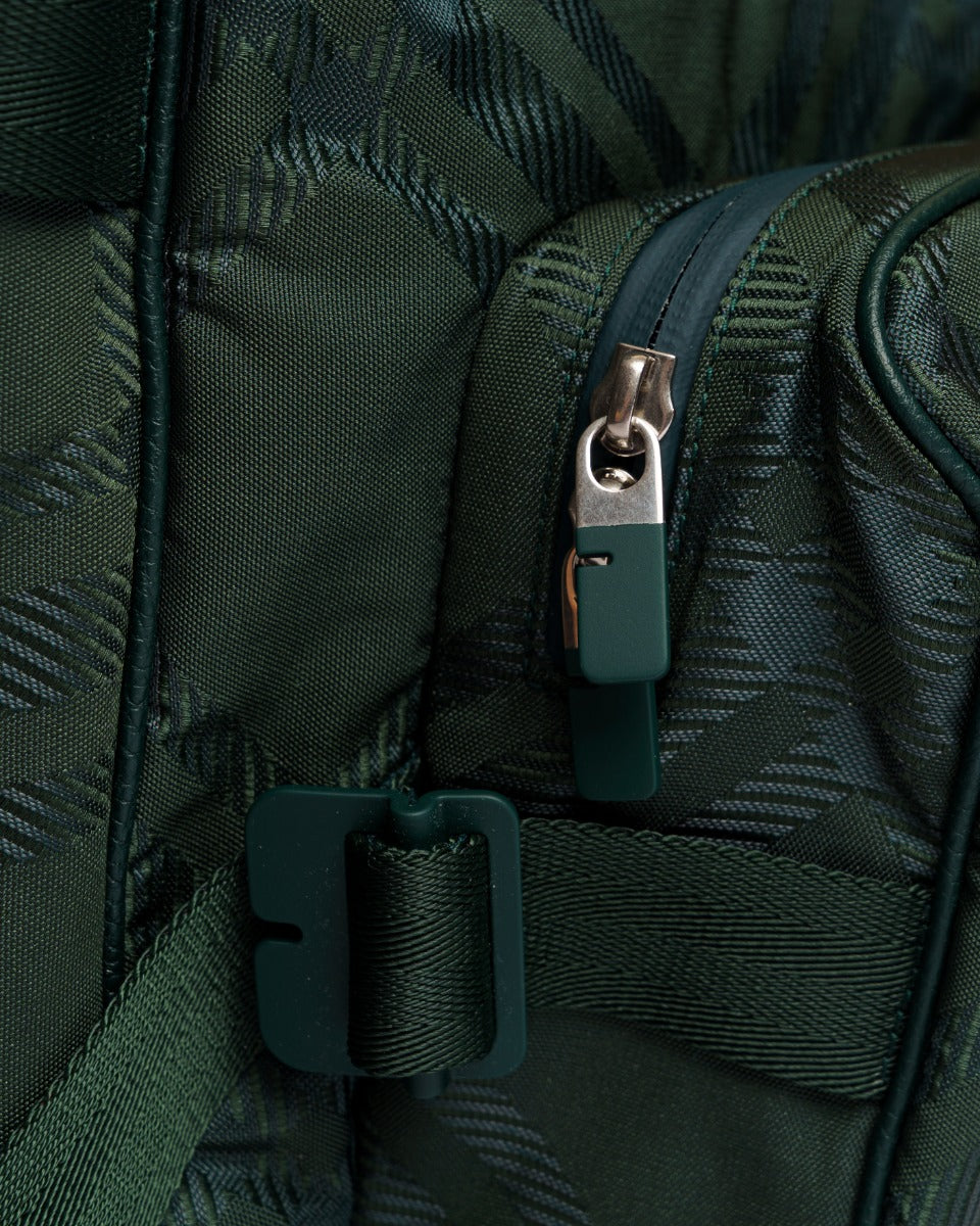 Burbbery Vine Green nylon-blend checked backpack Burberry