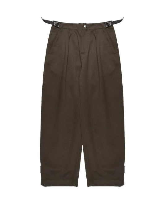 Burberry Prorsum brown snap-button casual pants Burberry