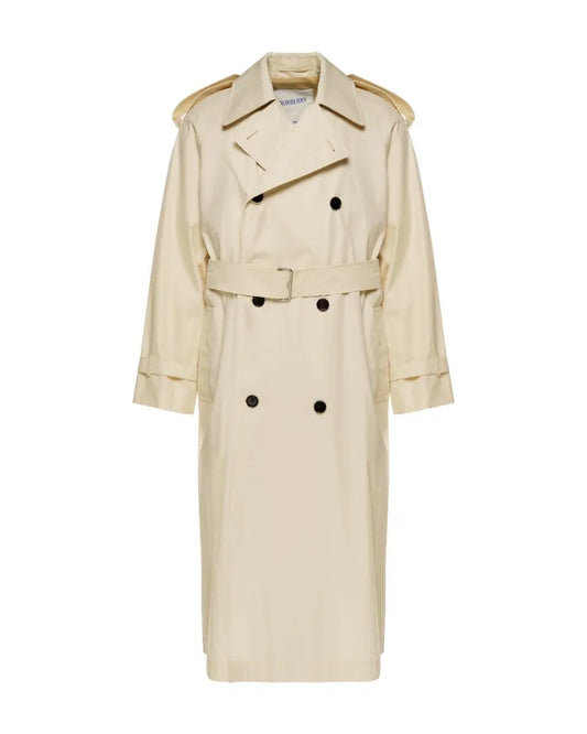 Burberry Prorsum gabardine double-breasted belted trench coat Burberry