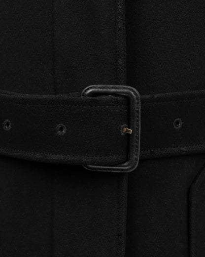 Burberry single breasted wool-cashmere blend coat Burberry