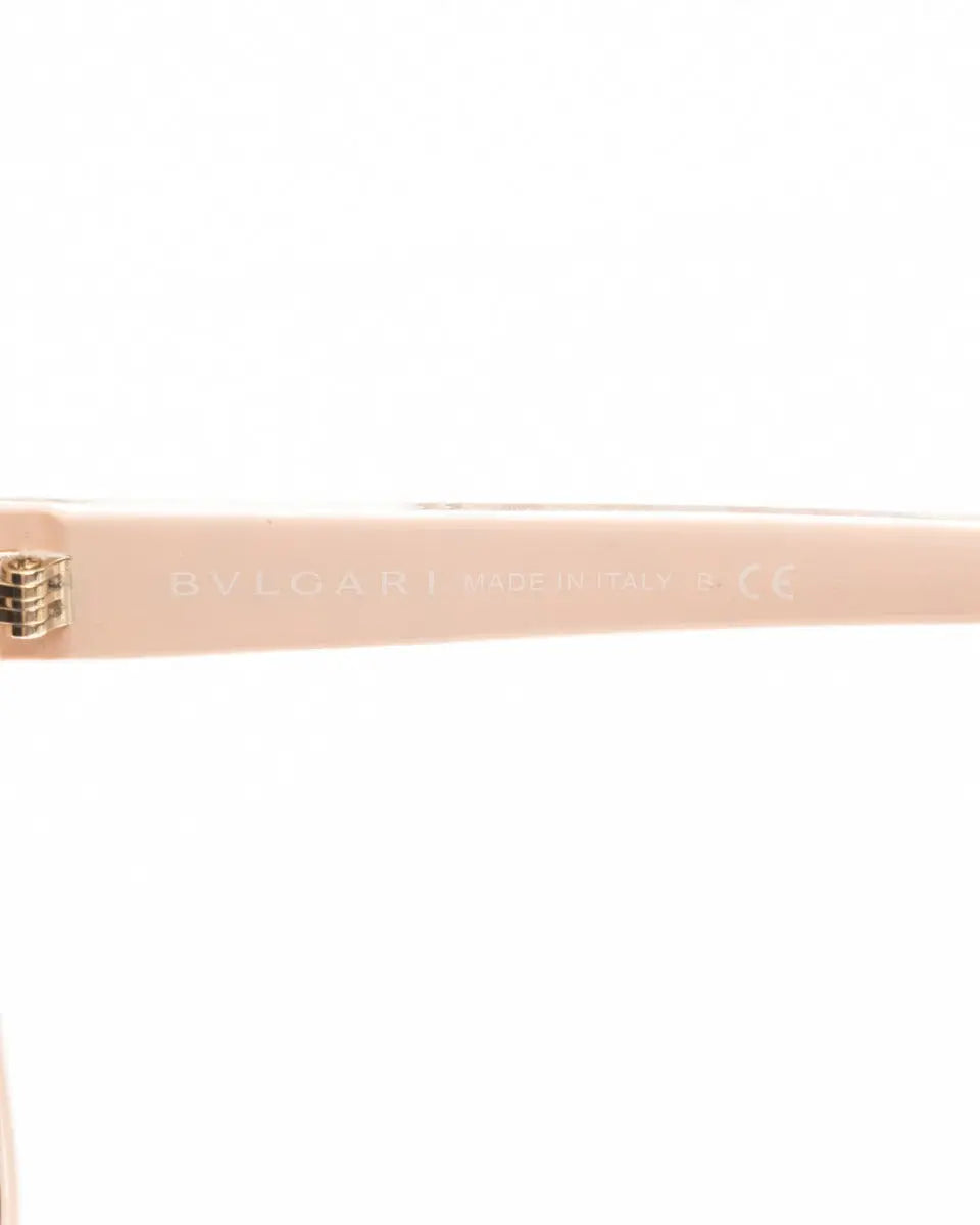 Bvlgari Cat-eye Blush-pink mirror sunglasses