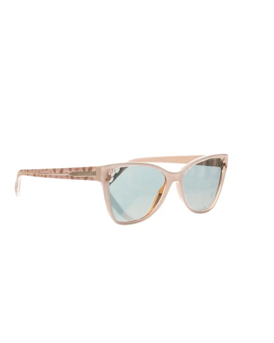 Bvlgari Cat-eye Blush-pink mirror sunglasses Bvlgari