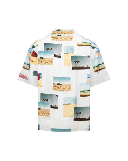 Calvin Klein 205W39NYC camp-collar printed poplin shirt Calvin Klein 205w39nyc