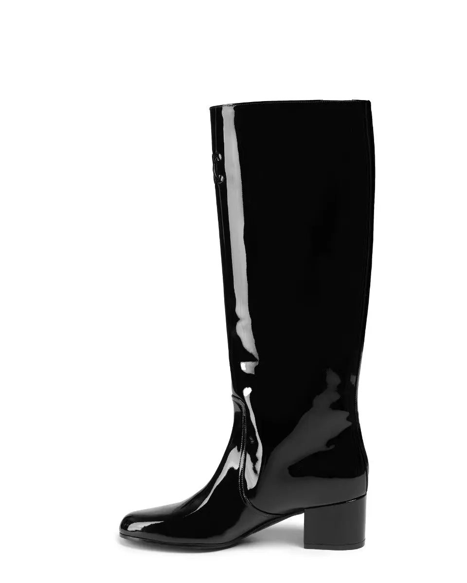 Celine Les Bottes Triomphe logo high boots Celine