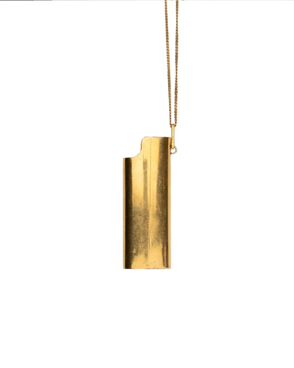 Celine lighter holder gold necklace