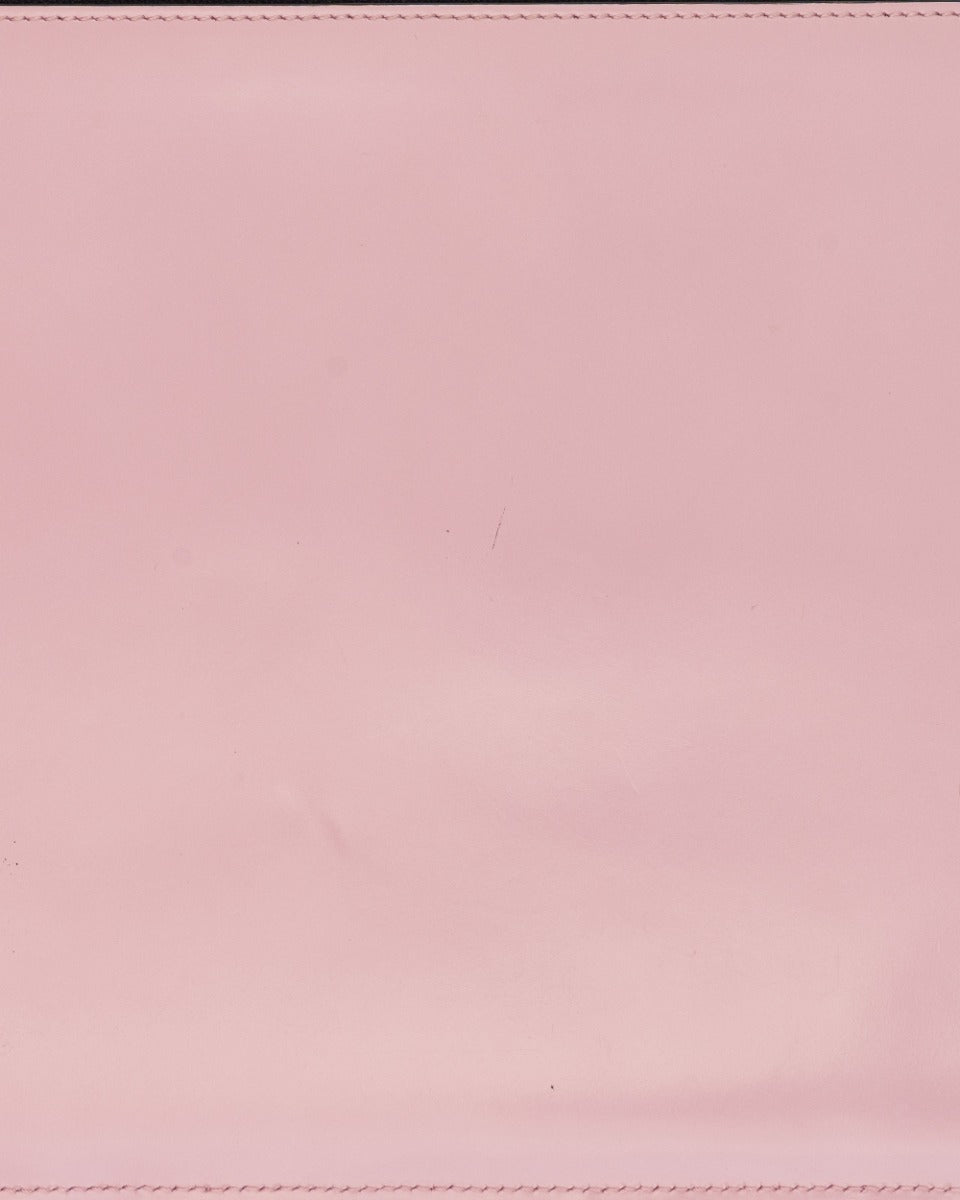 Celine pink patent leather clutch handbag