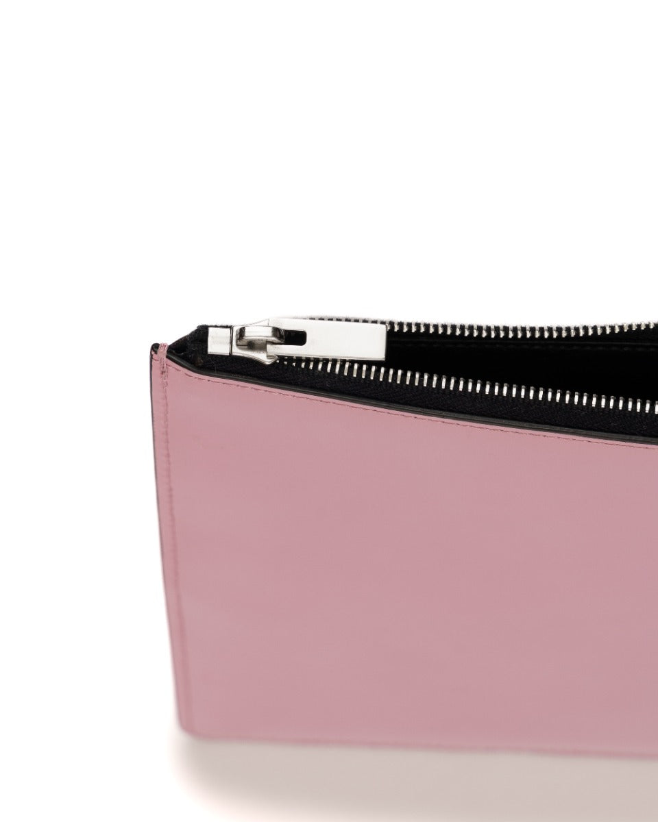 Celine pink patent leather clutch handbag