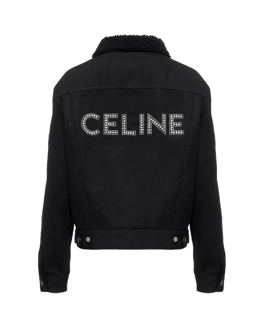 Celine studded logo trucker jacket Celine