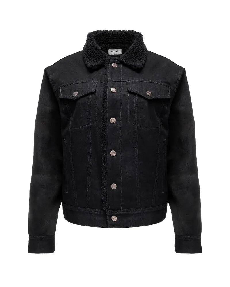 Celine studded logo trucker jacket thumbnail