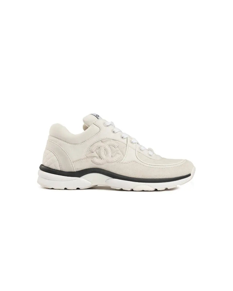 Chanel "CC" logo suede runner sneakers thumbnail