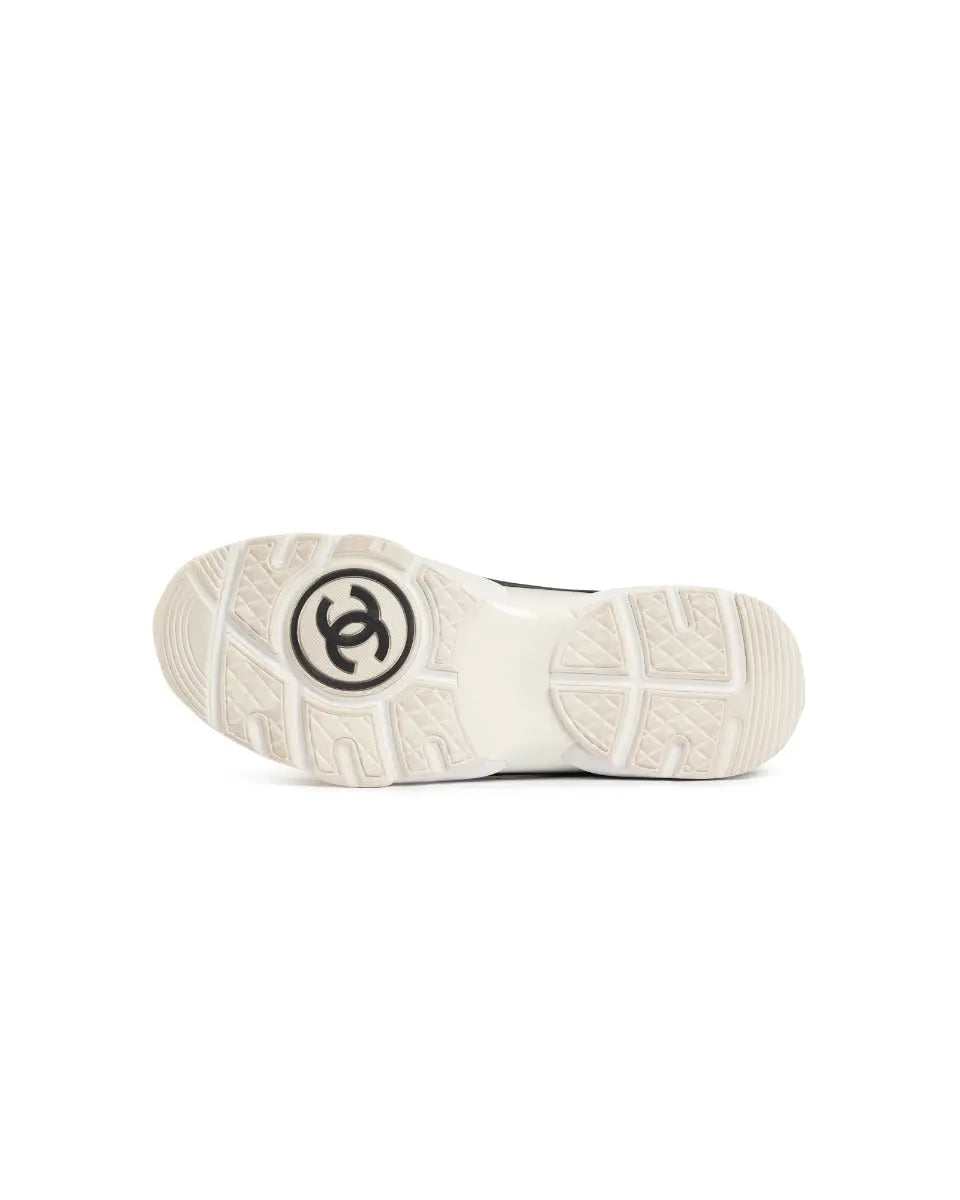Chanel "CC" logo suede runner sneakers
