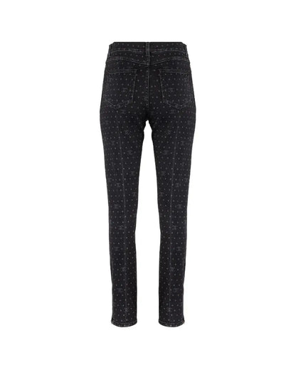 Chanel "CC" polka dot monogram slim jeans Chanel