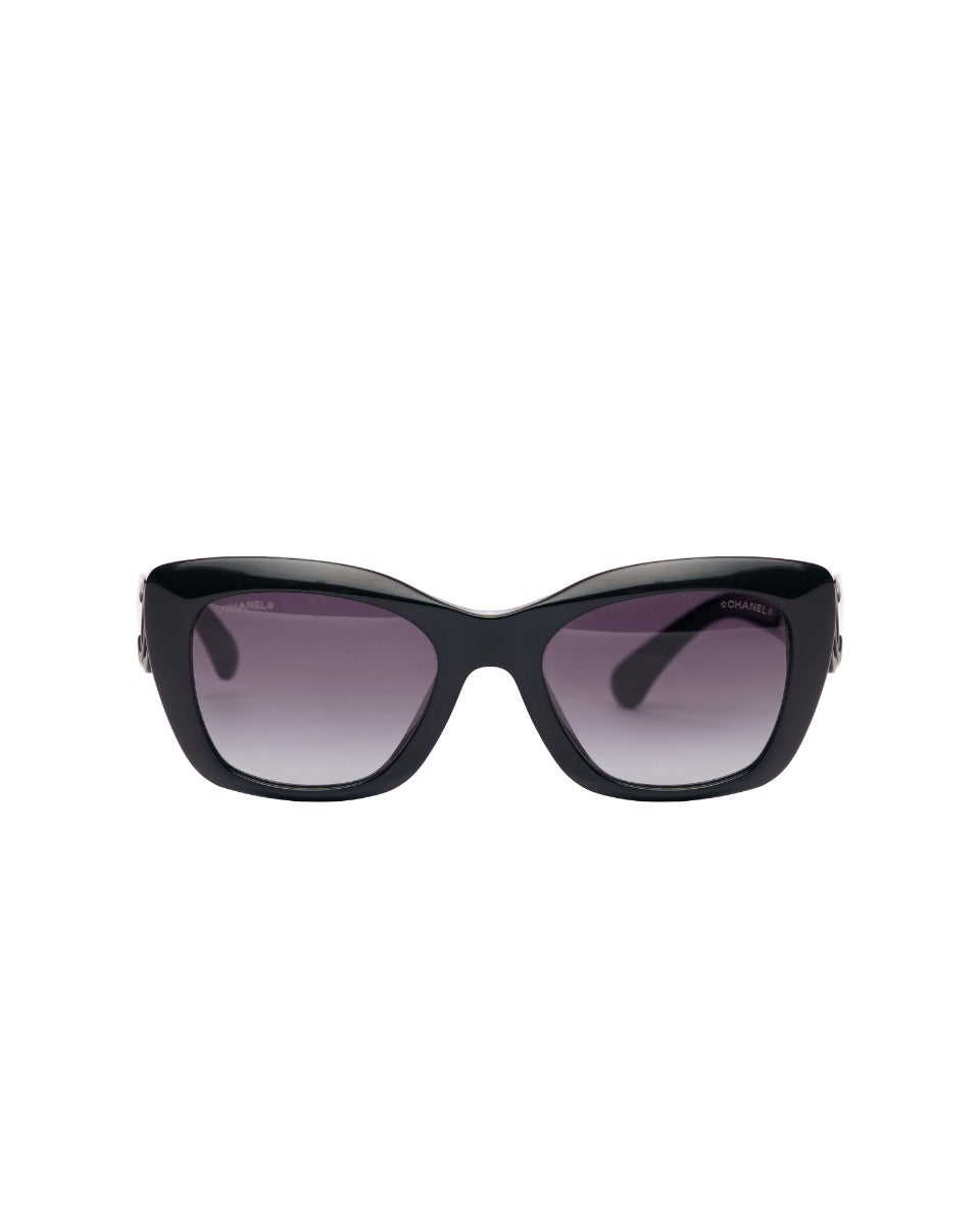 Chanel Rectangle black sunglasses Chanel