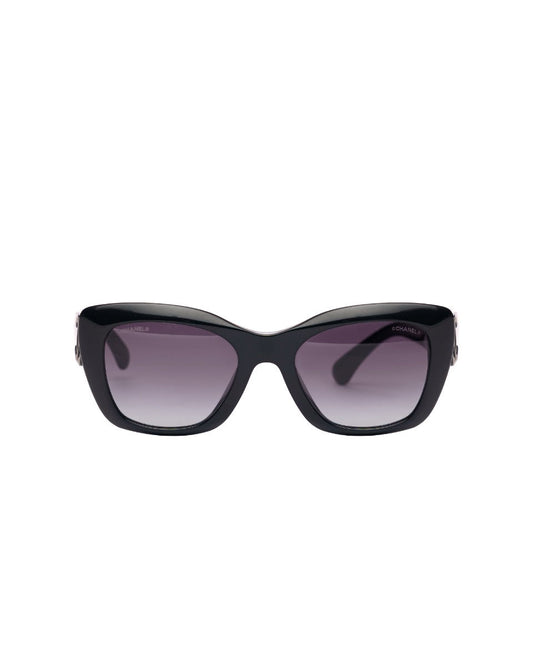Chanel Rectangle black sunglasses Chanel