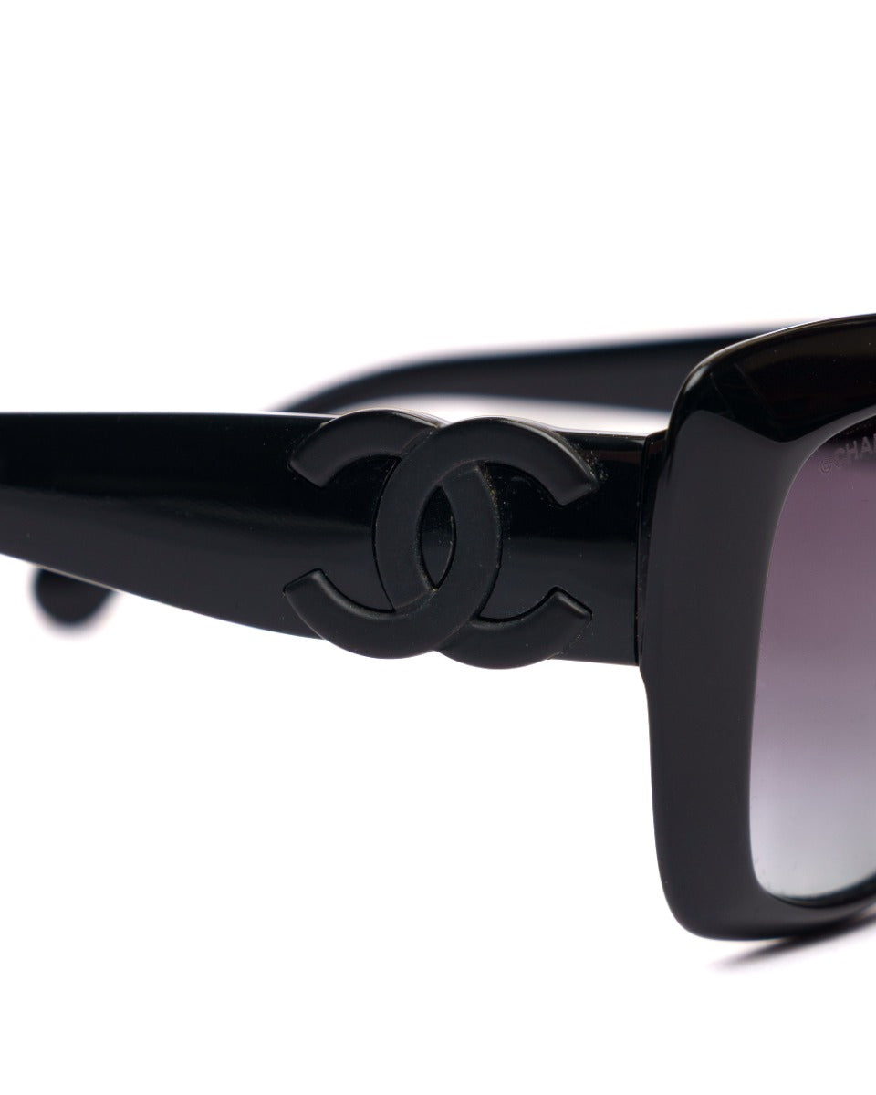 Chanel Rectangle black sunglasses Chanel
