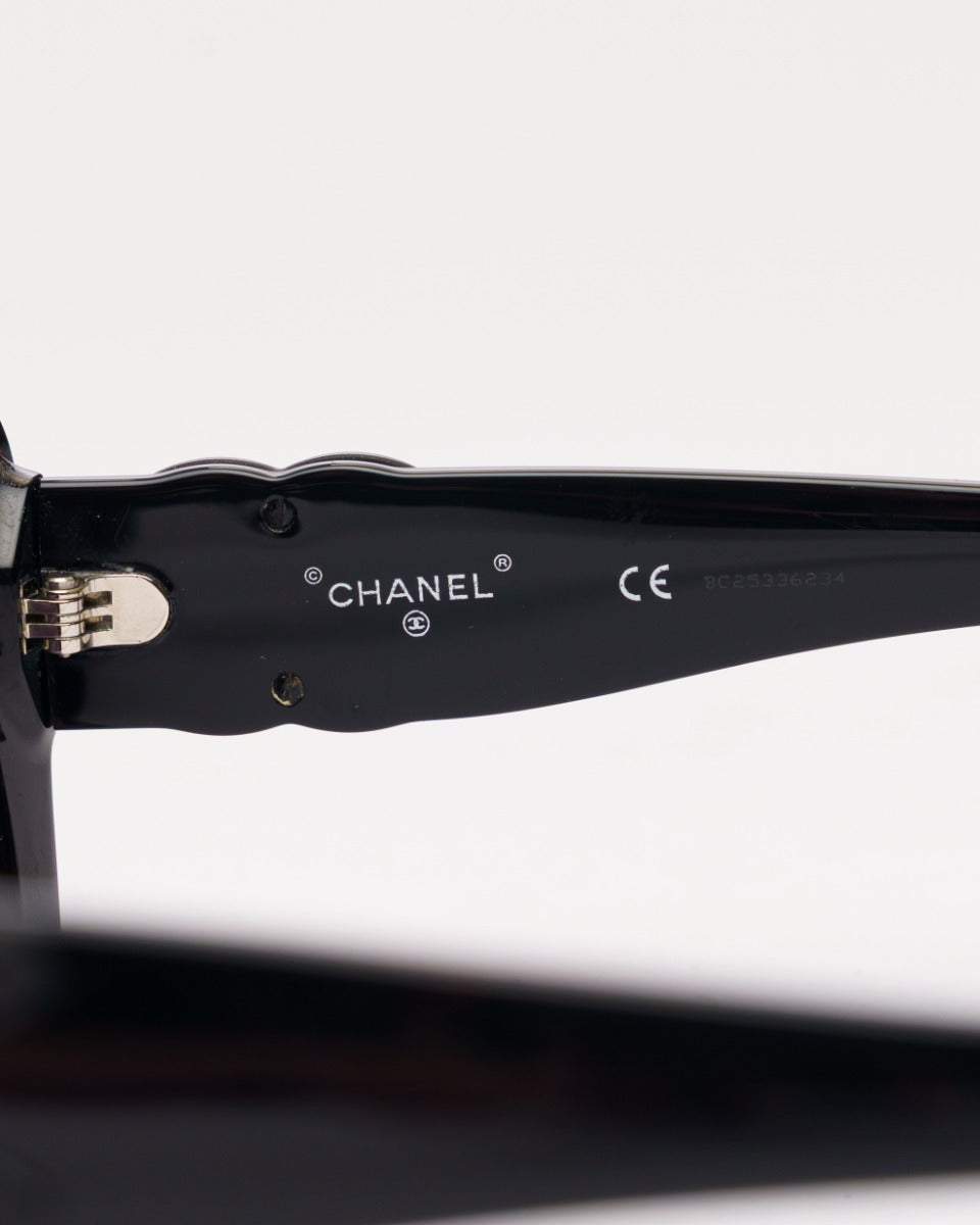 Chanel Rectangle black sunglasses