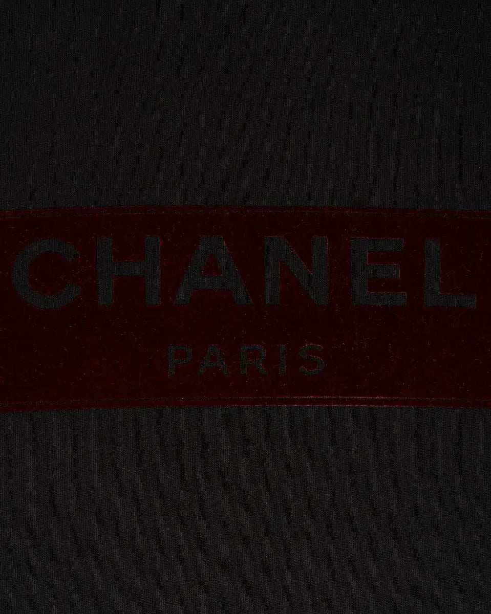 Chanel Uniform velvet logo spell-out long sleeve t-shirt Chanel