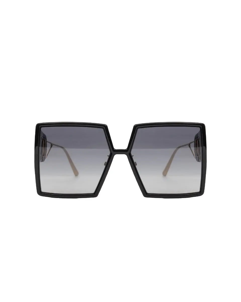 Christian Dior 30 Montaigne black/gold two-tone sunglasses Dior