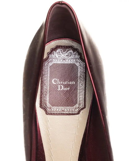 Christian Dior metallic red heels Dior