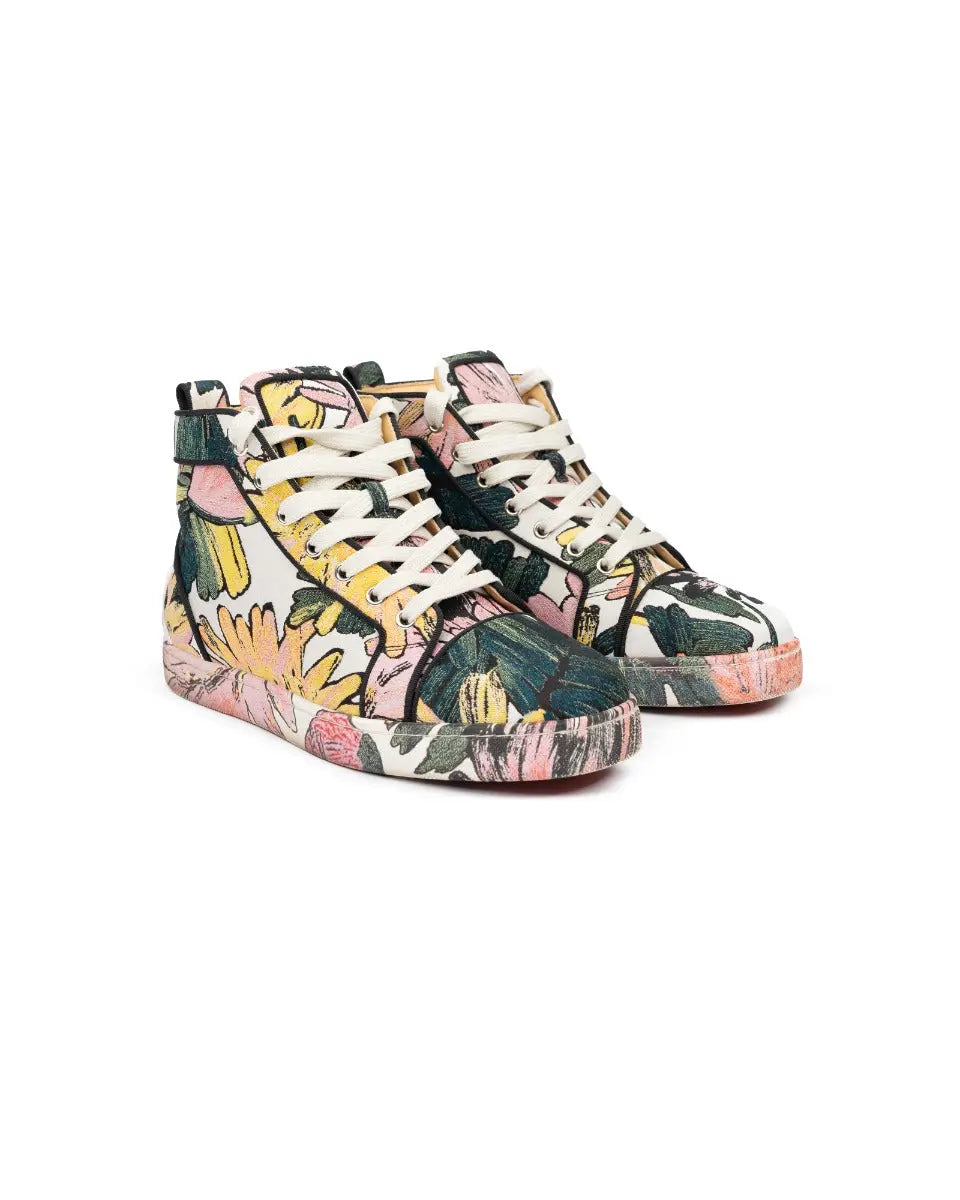 Christian Louboutin Fun Louis Floral canvas sneakers