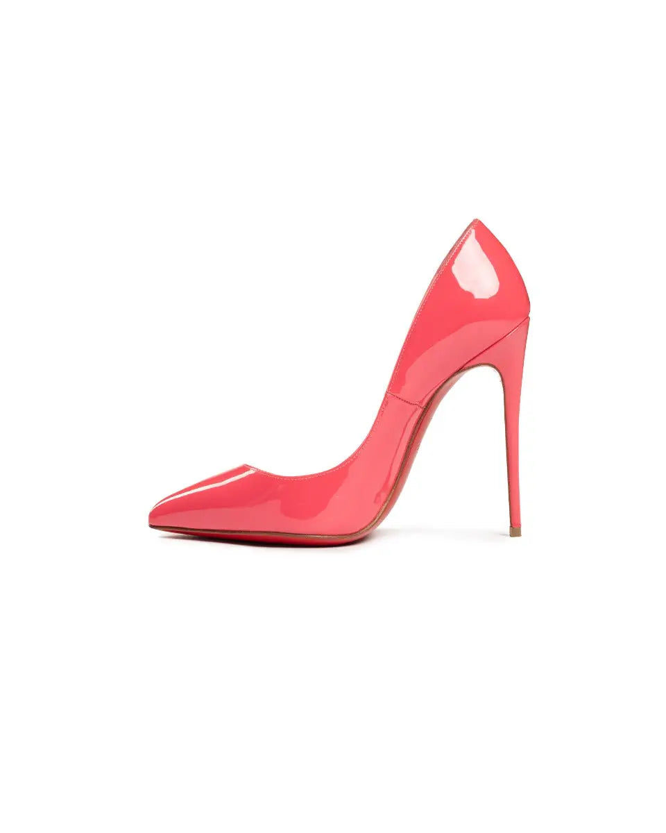 Christian Louboutin Pigalle 120 patent leather hot pink heels
