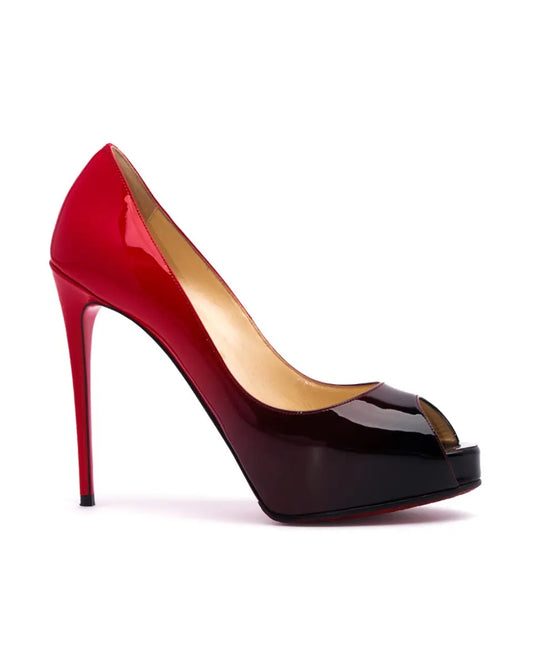 Christian Louboutin Very Prive gradient red 120 heels Christian Louboutin