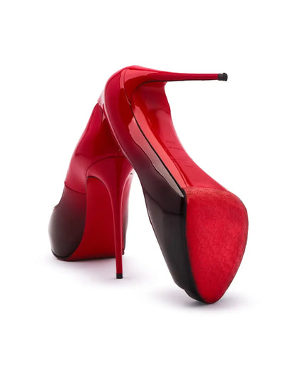 Christian Louboutin Very Prive gradient red 120 heels Christian Louboutin