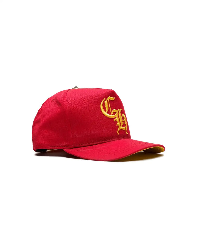 Chrome Hearts CH silver button snapback hat thumbnail