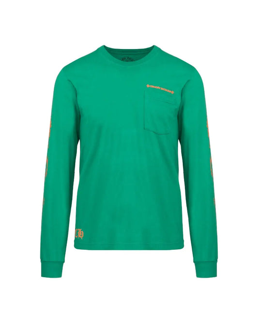 Chrome Hearts Exclusive Horseshoe logo green long sleeve t-shirt Chrome Hearts