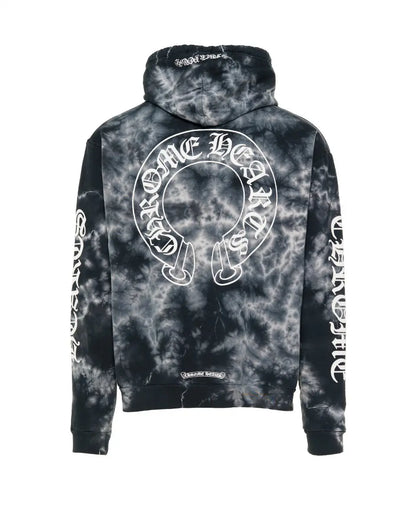 Chrome Hearts Horseshoe tie dye hoodie Chrome Hearts