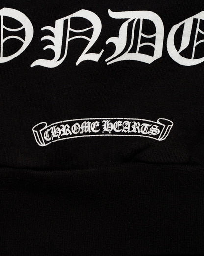 Chrome Hearts London Exclusive Horseshoe logo black hoodie Chrome Hearts