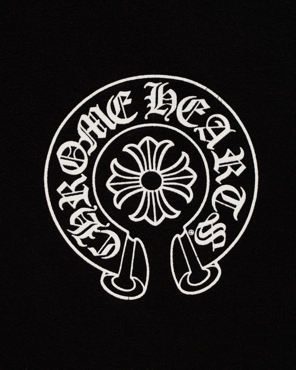 Chrome Hearts London Exclusive Horseshoe logo black hoodie
