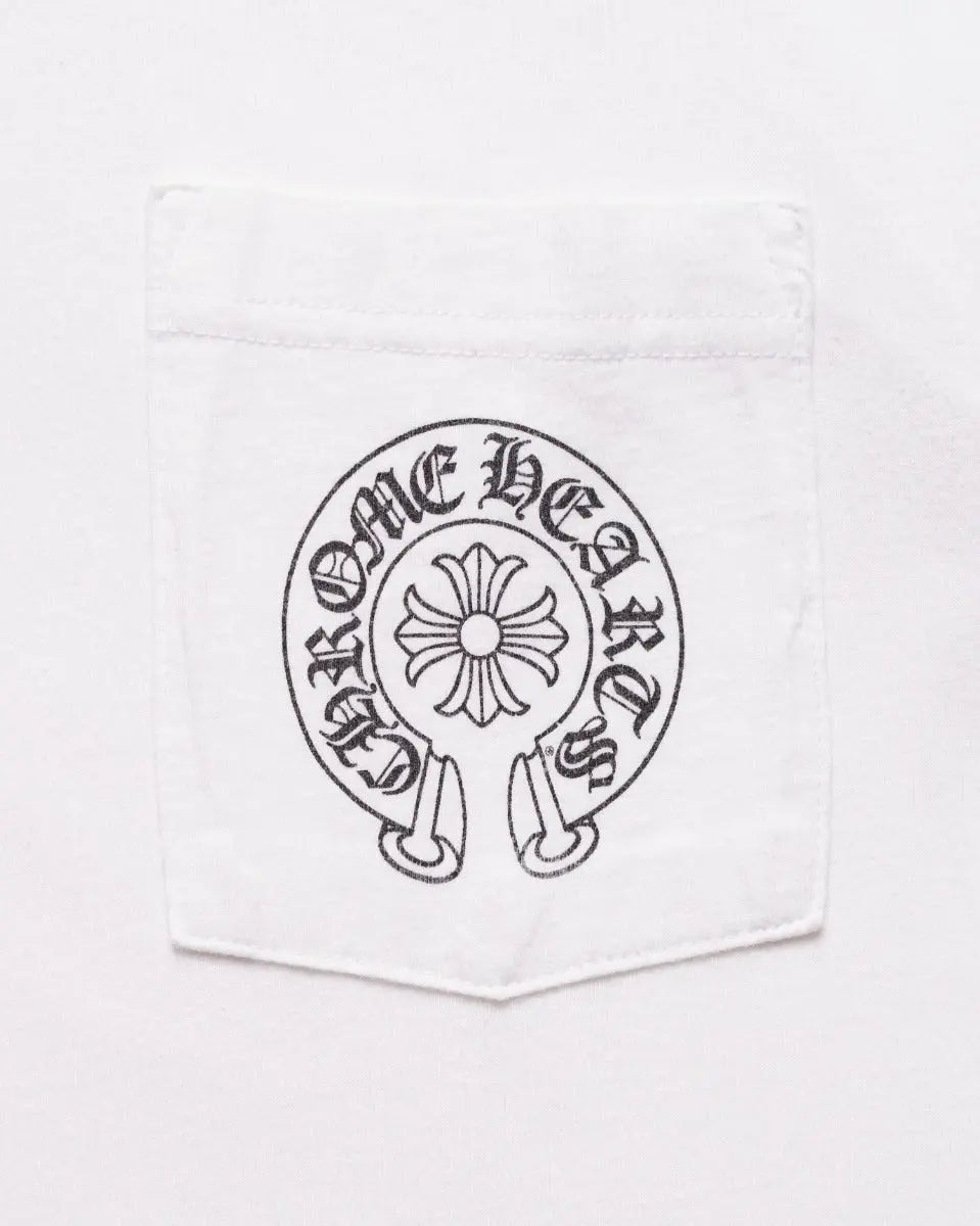 Chrome Hearts multicolor horseshoe logo pocket t-shirt Chrome Hearts