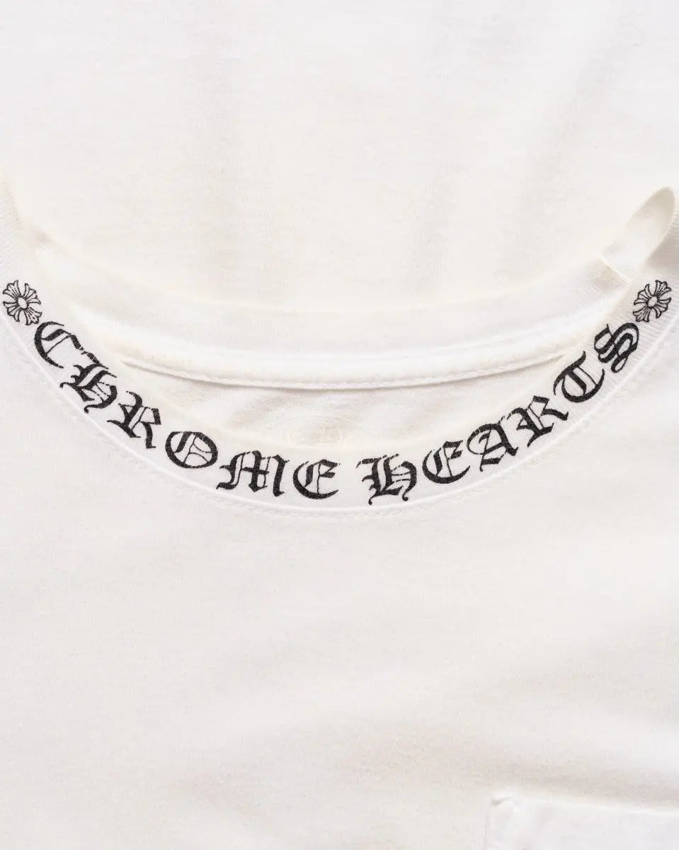 Chrome Hearts neck collar logo pocket t-shirt