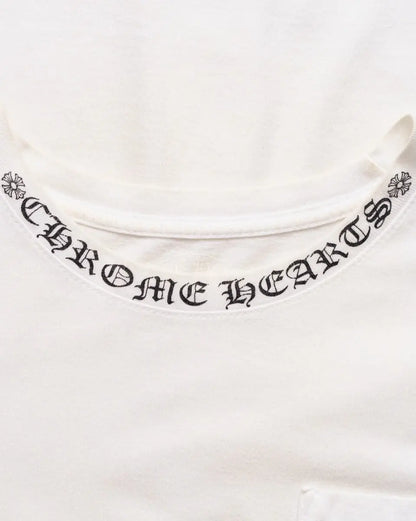 Chrome Hearts neck collar logo pocket t-shirt Chrome Hearts