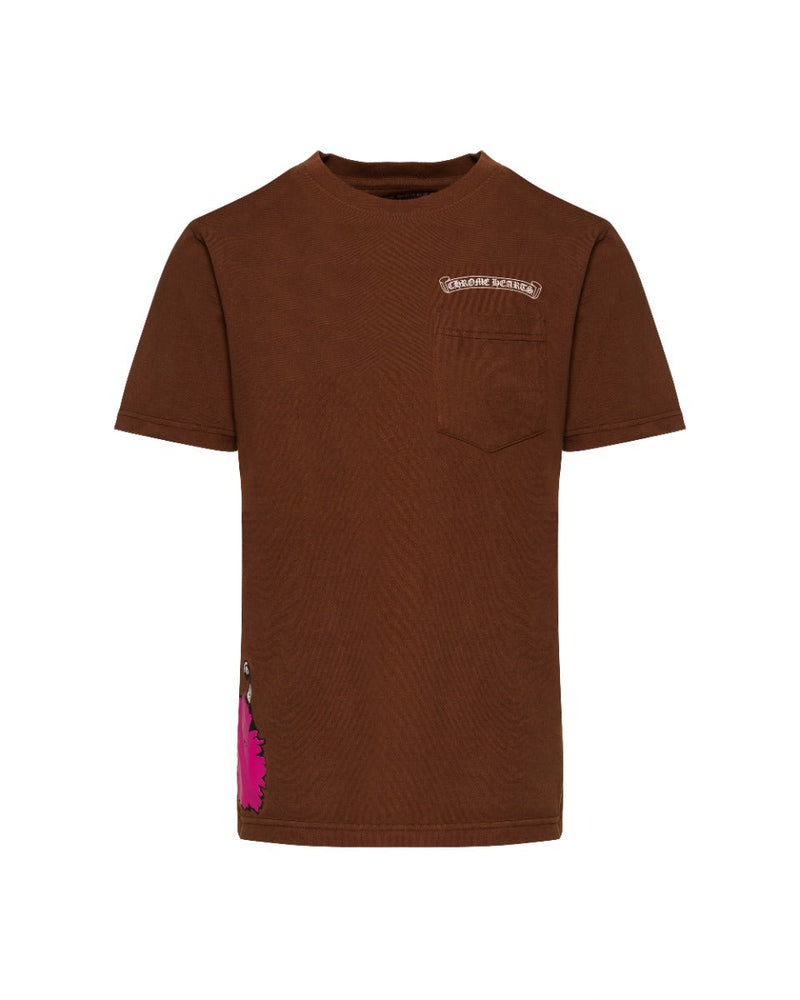 Chrome Hearts x Matty Boy "Structure" brown pocket logo t-shirt thumbnail