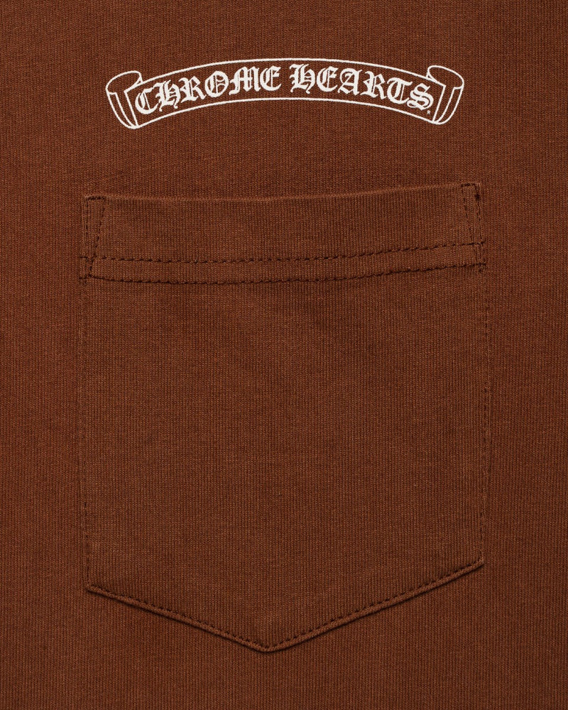 Chrome Hearts x Matty Boy "Structure" brown pocket logo t-shirt thumbnail