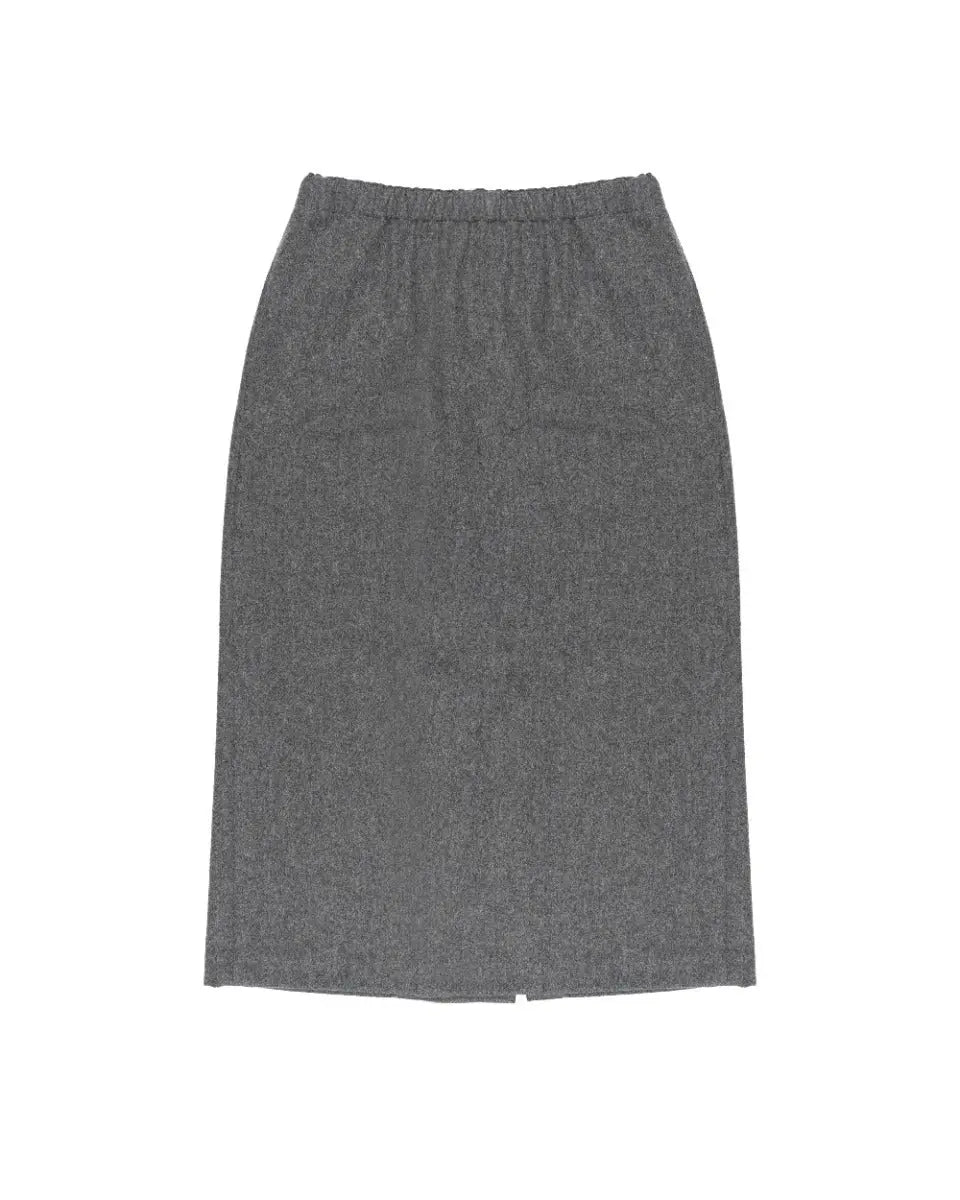 COMME des GARÇONS COMME des GARÇONS square wool gray skirt