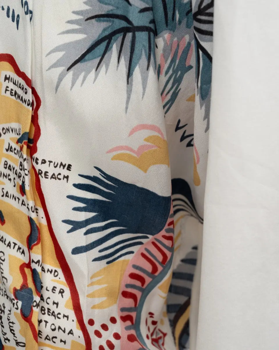 COMME des GARÇONS Homme Plus Florida map sleeve button-up shirt