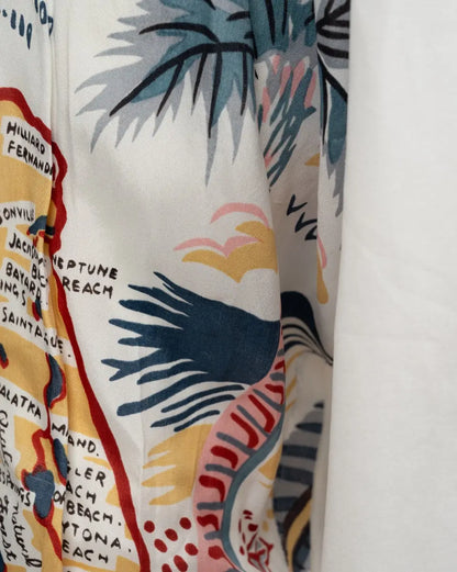 COMME des GARÇONS Homme Plus Florida map sleeve button-up shirt COMME des GARÇONS