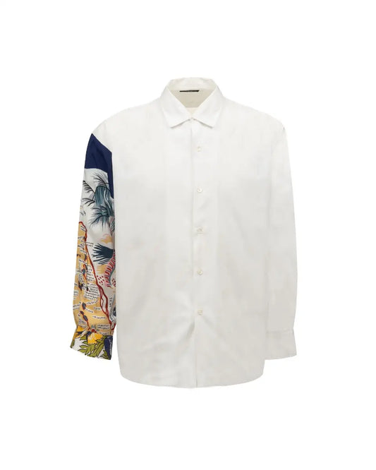 COMME des GARÇONS Homme Plus Florida map sleeve button-up shirt COMME des GARÇONS