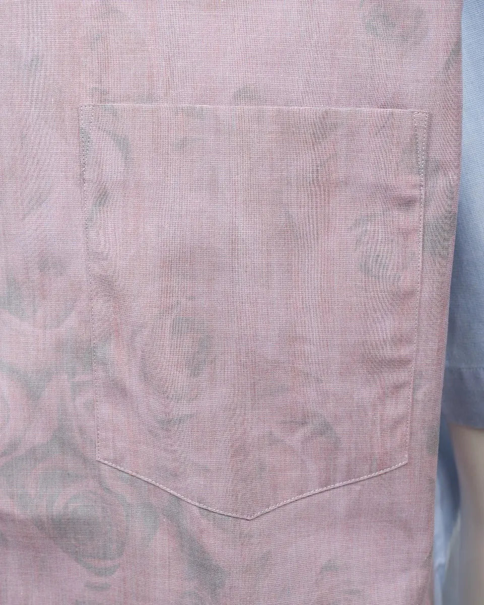 COMME des GARÇONS Homme Plus red roses short sleeve button-up shirt